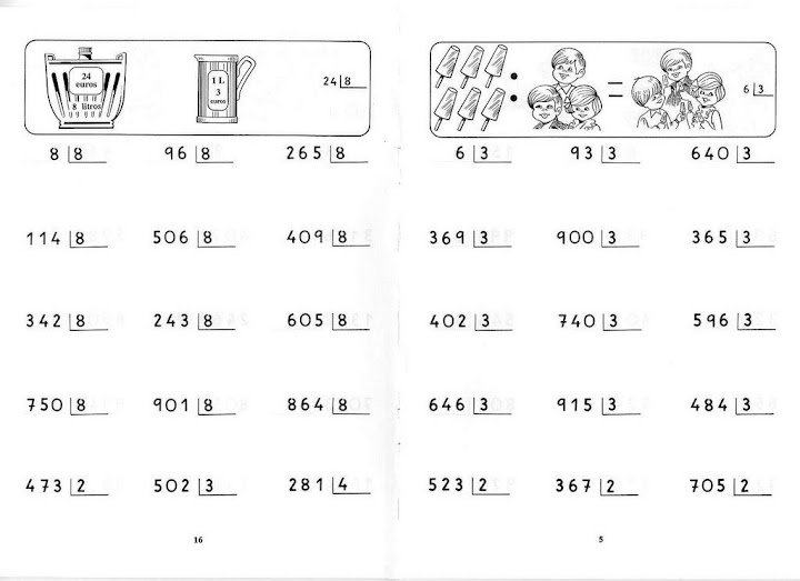 500+ Atividades de Matemática  Atividades de divisão, Exercícios